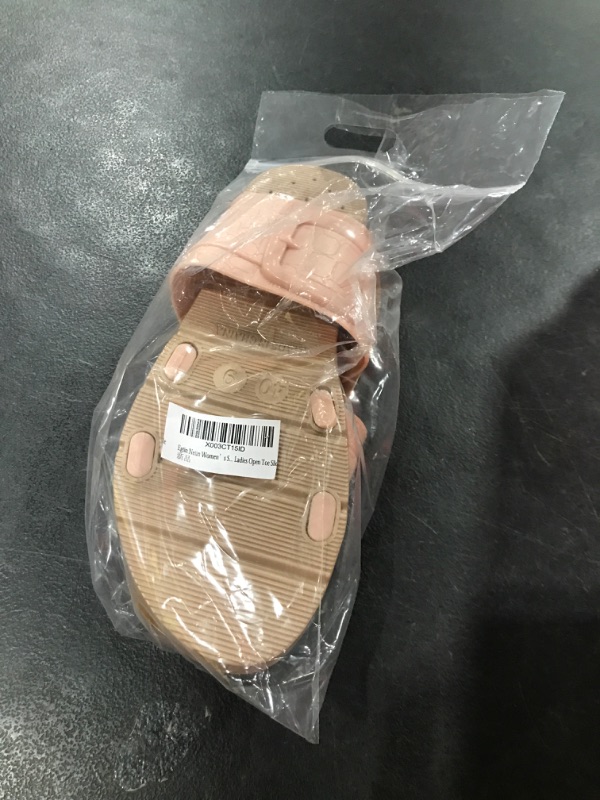 Photo 1 of Egtin Netin Women's Flat Sandals Fashion Slides, Cute Slip On Sandals For Women Dressy Summer, Comfortable Ladies Open Toe Slide - Size 9, Pink