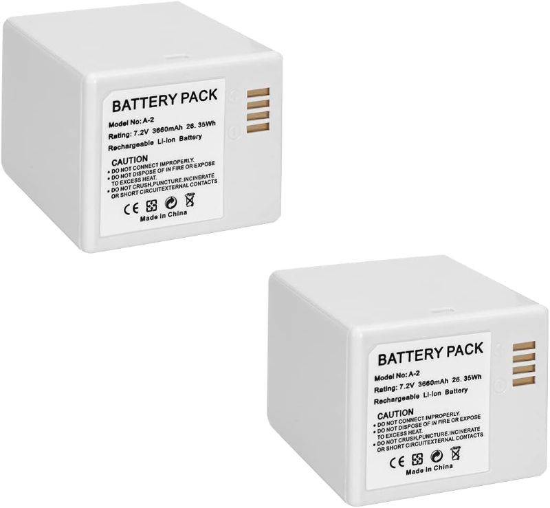 Photo 1 of MOYFAZA 2-Pack Batteries Compatible with Arlo Go Camera?Upgraded Rechargeable Battery Capacity:7.2V/3660mAh/26.35Wh (for Arlo Go) 