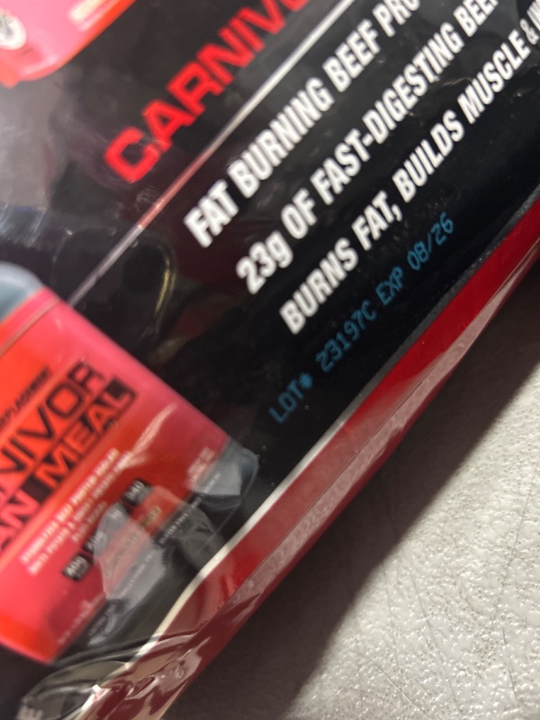 Photo 1 of MuscleMeds Carnivor Mass Anabolic Beef Protein Gainer, Chocolate Fudge, 10.7 Pounds,Brown,003679 Chocolate Fudge 10.7 Pound (Pack of 1) BEST BY 08/2026