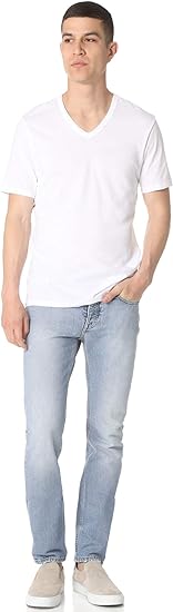 Photo 1 of Calvin Klein Men's Cotton Slim Fit V Neck T-Shirts