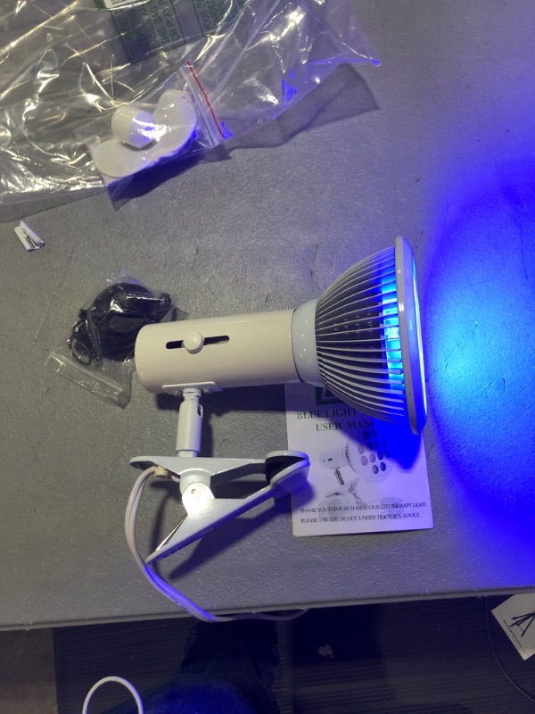 Photo 3 of Blue Light Therapy Lamp, Newborn Jaundice Light Therapy, Jaundice Light?Home Therapy Lamp to Replace Sun Exposure, Upgraded Adjustment 360° Direction, 110V - 240V US Plug, with 2 Eye Mask