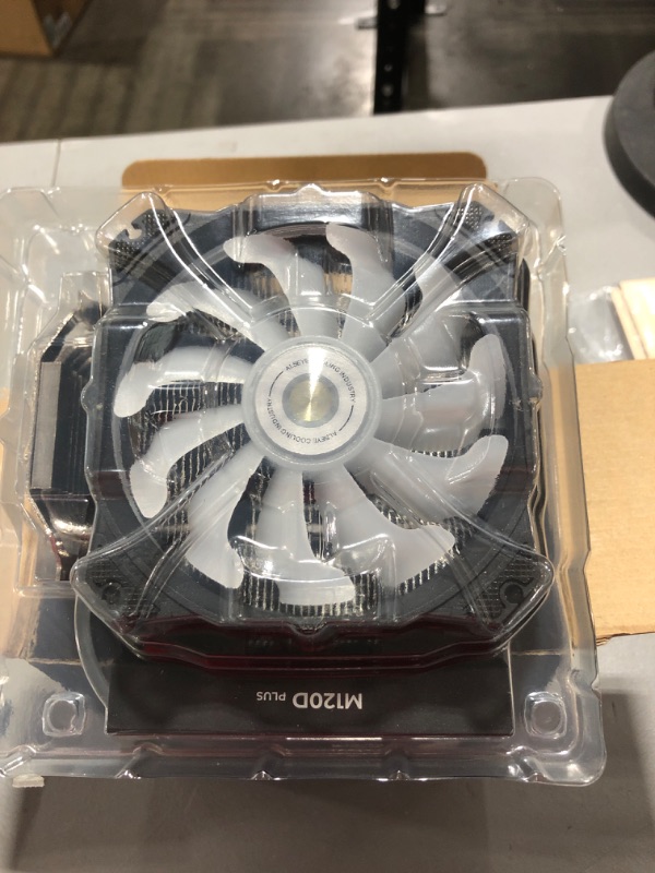 Photo 2 of ALSEYE M120D Plus CPU Air Cooler, Temperature Displayed CPU Cooler Comes with Dual ARGB & PWM 120mm Max Series Fans, Compatible with Intel LGA1700 /1200 /115X /2011/2066 /1366 and AMD AM4/AM5 (Black)