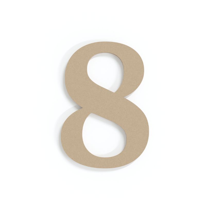 Photo 1 of 12 INCH Number Eight Home Wall Decoration