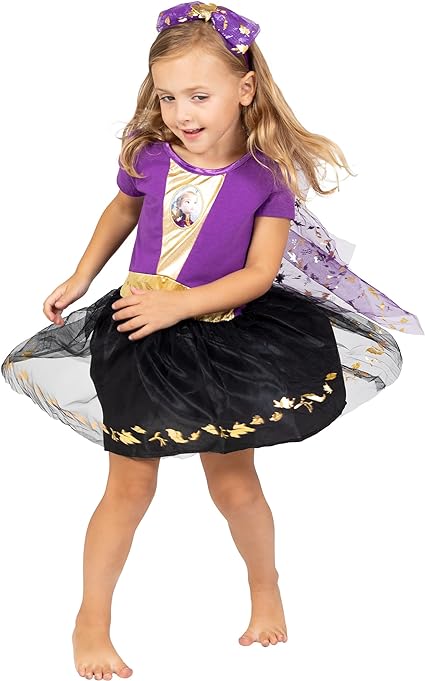 Photo 1 of (10-!2) Disney Frozen Princess Anna Elsa Girls Gown and Headband Toddler to Big Kid