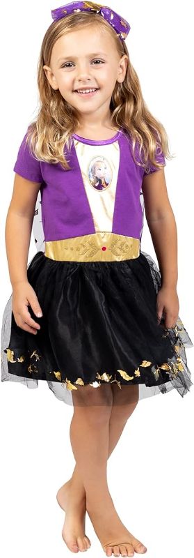 Photo 1 of (3T) Disney Frozen Princess Anna Girls Cosplay Costume Gown and Headband Toddler