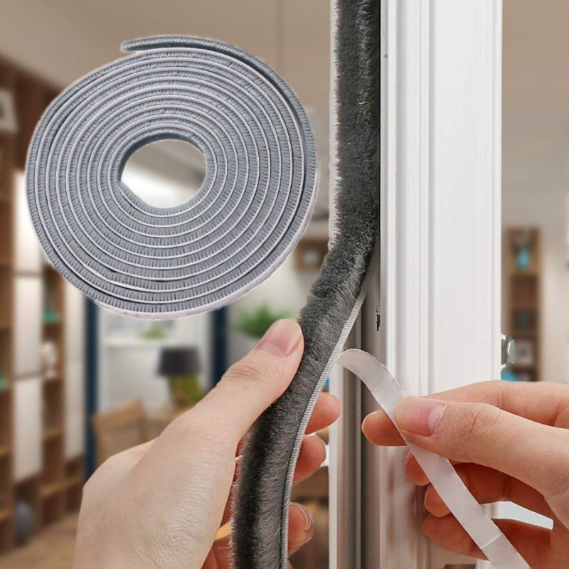 Photo 1 of 
32.8Ft Weather Stripping for Sliding Windows and Doors Frame Side, Self Adhesive 