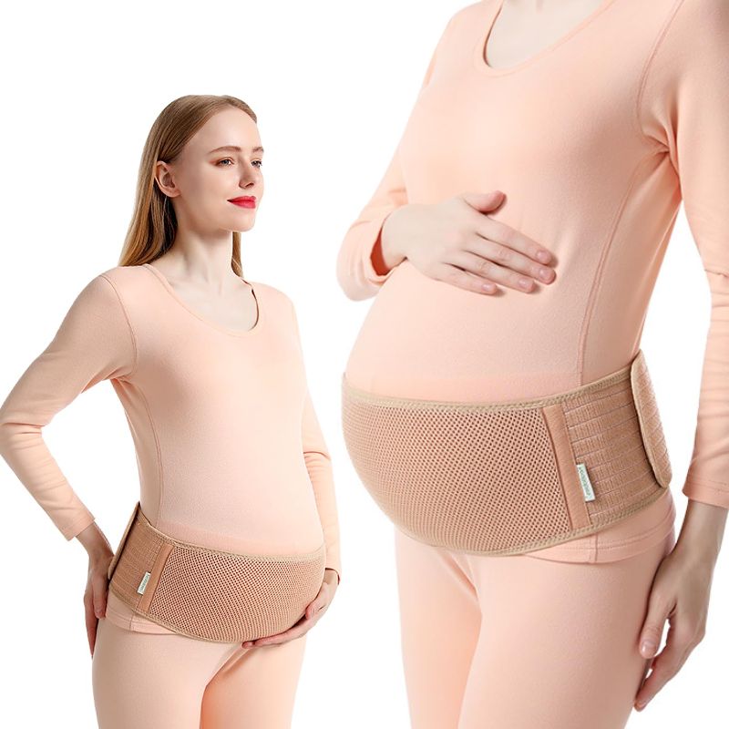 Photo 1 of Belly Band for Pregnant Women Maternity Belt Pregnancy Belly Support Band Back Support Belly Band for (BEIGE,SMALL)