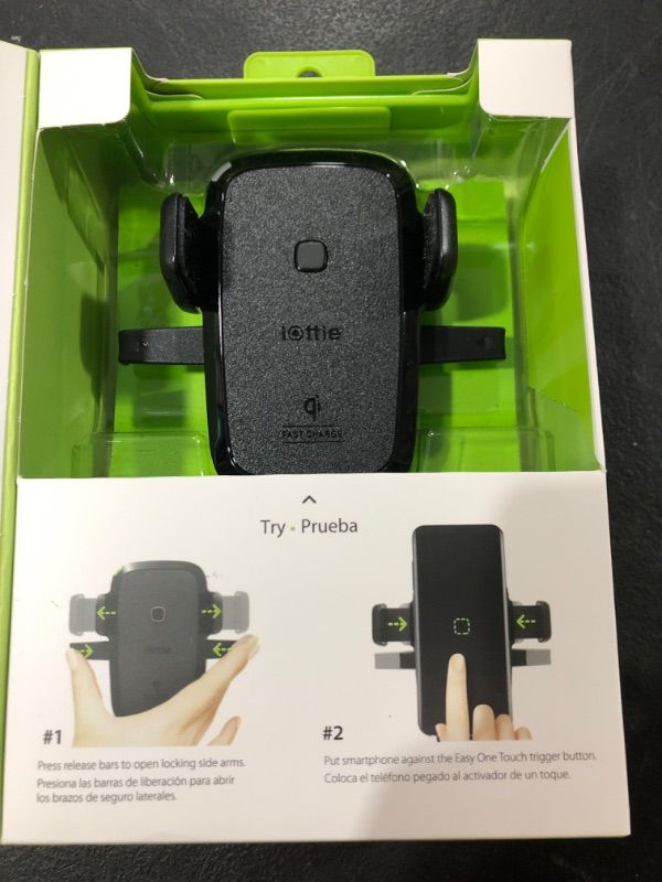 Photo 2 of iOttie Easy One Touch Wireless Air Vent Mount, Black