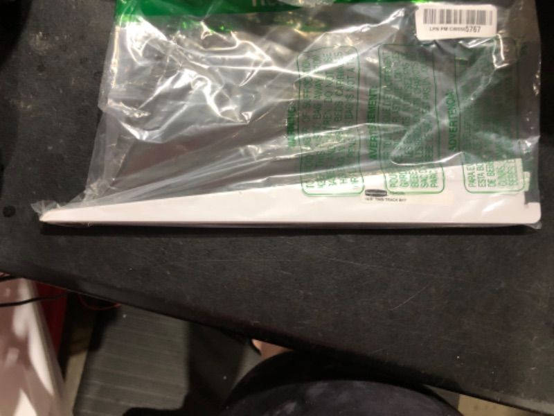 Photo 1 of 14.5 in. D White Twin Track Bracket for Wood Shelving
