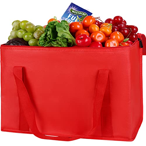 Photo 1 of XXL Insulated Food Delivery Bag Red Cooler Bags Keep Food Warm Catering Therma for Doordash Catering Cooler Bags Keep Food Warm Catering Therma Cateri
