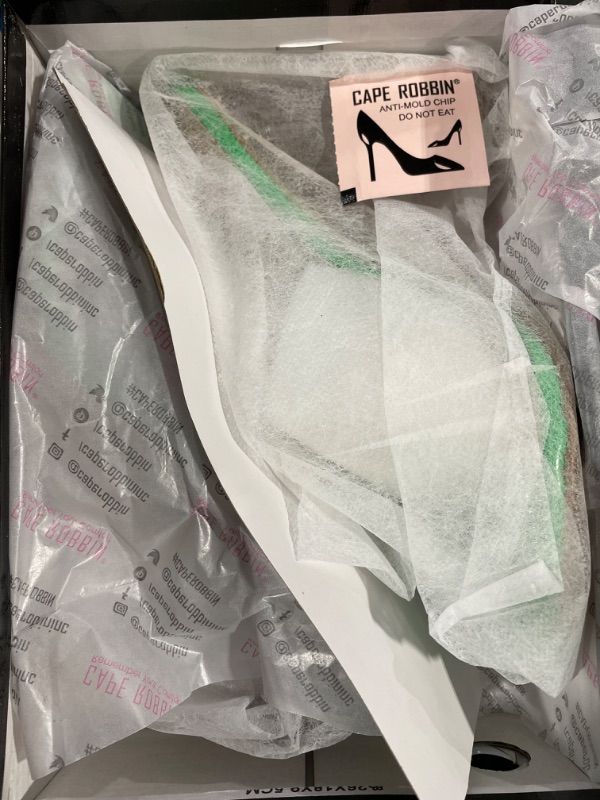 Photo 1 of Cape Robbin Fusion Clear Chunky Block High Heels for Women, Transparent Booties for Women - SIZE 9
