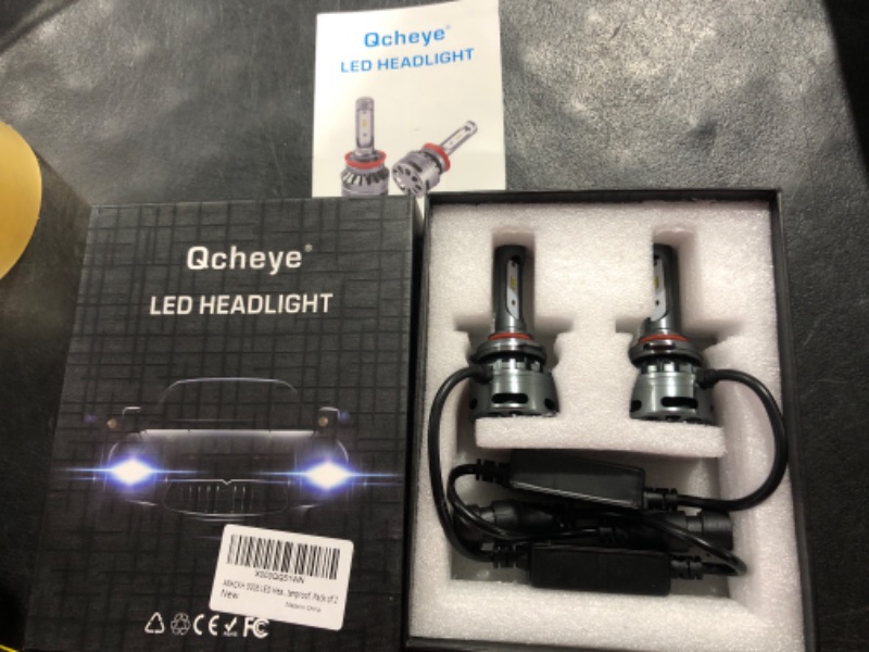 Photo 1 of 9006 LED Headlight Bulbs - 40W 13000LM Super Bright LED Headlights Conversion Kit 6500K Cool White IP68 Waterproof, Pack of 2