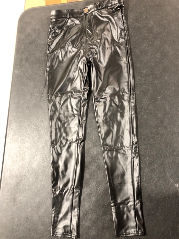 Photo 1 of Faux Black Leather Pants Size S