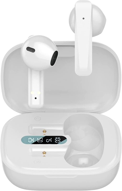 Photo 1 of B13 TWS Bluetooth 5.0 Headset Wireless Earphone Stereo Touch Control Earbuds IPX5 Waterproof Sports Headphones with Microphone - White