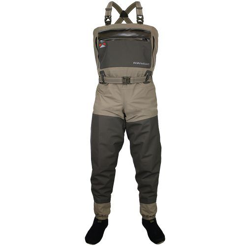 Photo 1 of (L) Paramount Outdoors Slate Breathable Stockingfoot Full Wrap 6-Ply Fishing Chest Wader