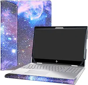 Photo 1 of Alapmk Protective Case for 15 inch Macbook Pro 15 (A1398) 2012-2015 & 15.6 inch HP Envy X360 15 15-cnXXXX 15m-cnXXXX 15-cpXXXX 15m-cpXXXX Laptop[Not fit Envy X360 15 15-apXXX 15-bqXXX 15-bpXXX],Galaxy 