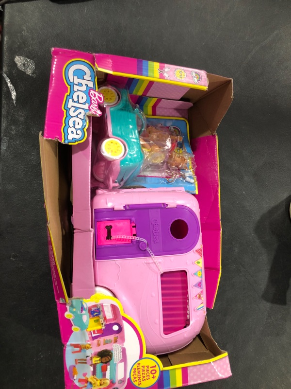 Photo 2 of ?Barbie Toys, Camper Playset with Chelsea Doll and Accessories Including Puppy, Car, Camper and More???