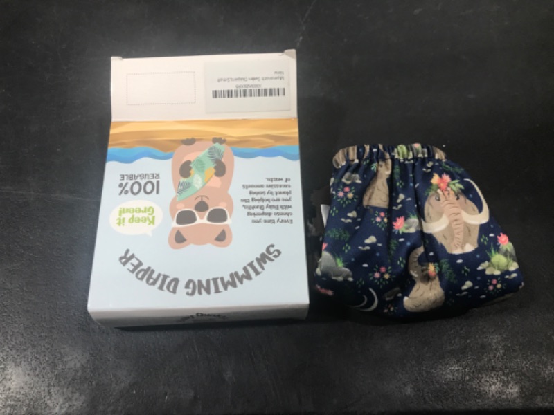 Photo 2 of Babby Quokka Swim Diaper: Leakproof Reusable Birth to Potty Toddler Boy or Girl Water Snap-On Panty for Water, Pool,Beach Use SIZE S