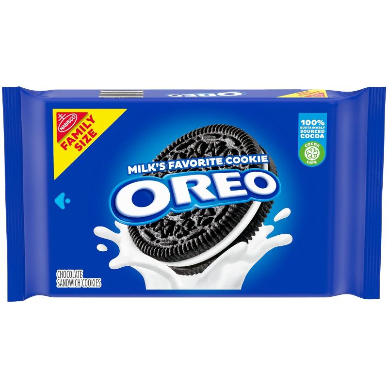 Photo 1 of 3 PACK- OREO Chocolate Sandwich Cookies, Family Size, 18.12 oz- BB 10/2023