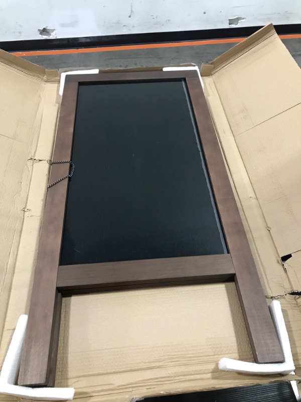 Photo 1 of V-Opitos Large A-Frame Chalkboard Sign, 40" x 20" Double-Sided Standing Sidewalk Sign, Sturdy Wooden Magnetic Chalk Board, Sandwich Board for Menu Display, Restaurant, Business, Wedding, Welcome Sign