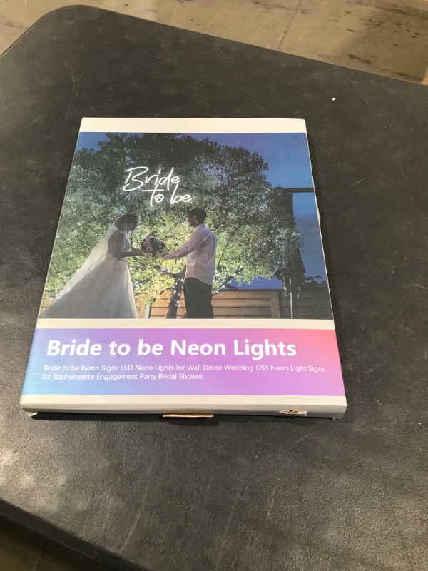 Photo 1 of FAXFSIGN Bride to be Neon Signs Warm White LED Neon Lights for Wall Decor Wedding USB Neon Light Signs for Bachelorette Engagement Party Bridal Shower Gifts J- warm bride