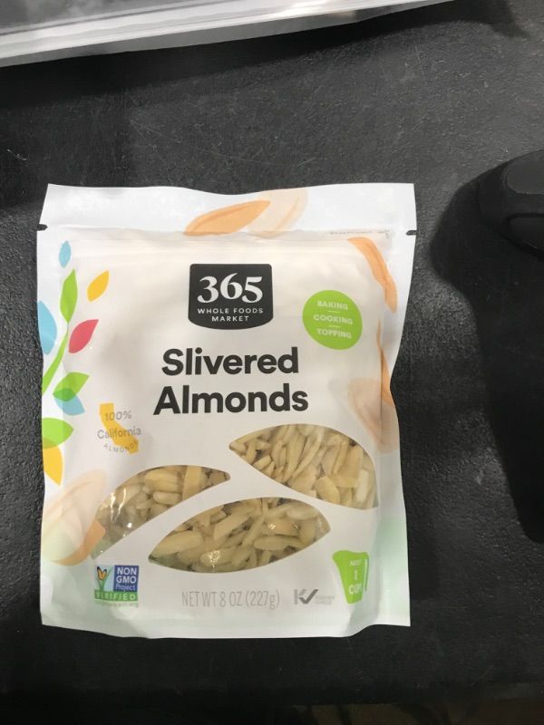 Photo 1 of 365 by Whole Foods Market, Blanched And Slivered Almonds, 8 Ounce
EXP 03/29/24