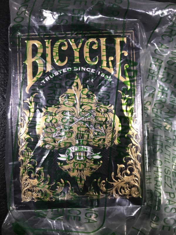 Photo 1 of Bicycle Spirit II Limited Poker Black Playing Cards Premium Deck by Gamblers Warehouse