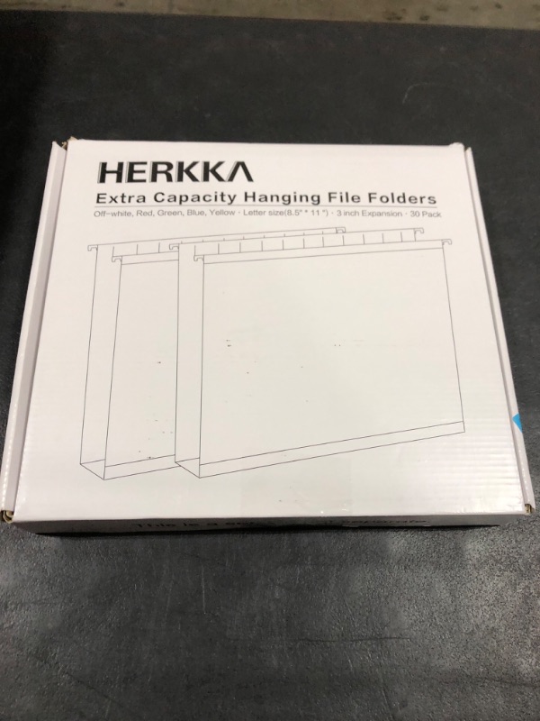 Photo 3 of HERKKA Extra Capacity Hanging File Folders, 30 Pack Reinforced Letter Size Hanging Folders with Heavy Duty 3 Inch Expansion, Designed for Bulky Files, Medical Charts, Assorted Colors