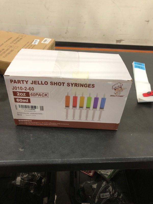 Photo 3 of 60 PACK Party Jello Shot Syrings, Jumbo! 2OZ BPA Free, Washable,Reusable Big Springe for Jello Shot,Durable Jello Shot Syringes for Halloween,Thanksgiving day , Christmas - Bachelorette Parties clear-2oz