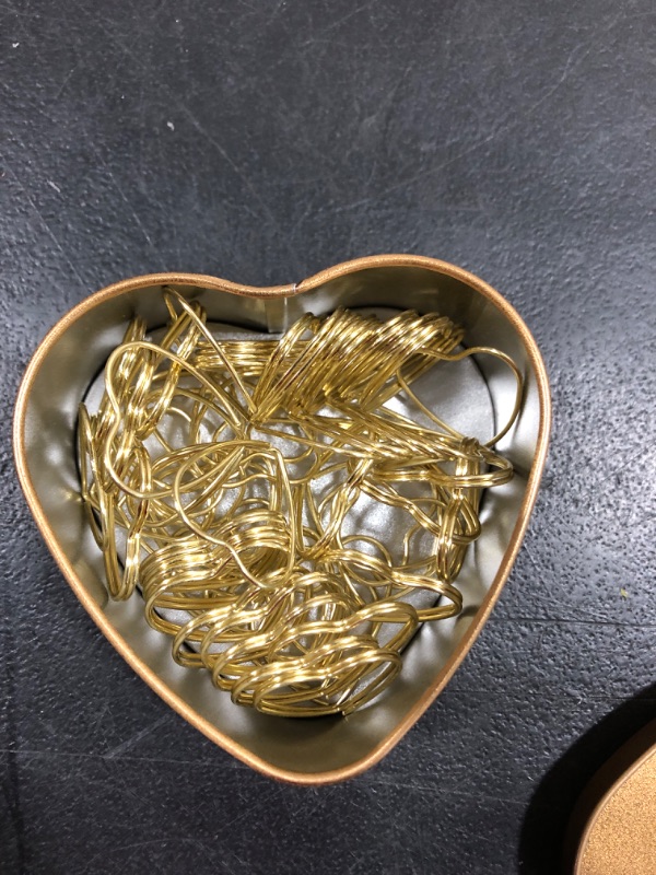 Photo 2 of 30Pcs Gold Place Card Holders for Weddings Table Card Holders Picture Holder Heart Name Card Holder Metal Place Cards for Table Setting (Heart)