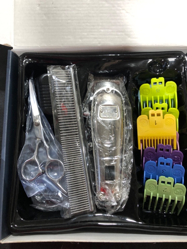 Photo 2 of oneisall Dog Grooming Clippers for Thick Heavy Coats,2 Speed Cordless Hair Trimmers with Metal Blade Grooming Kit for Pets Dogs Cats Animals