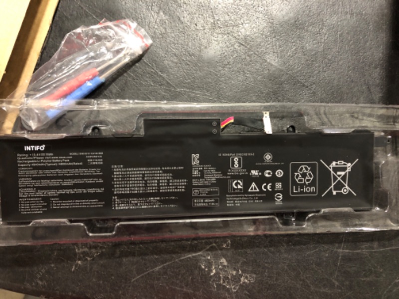 Photo 2 of INTIFO 76Wh C41N1908 Laptop Battery Compatible with Asus ROG Zephyrus G14 GA401 GA401I GA401IH GA401II GA401IU GA401IV GA401IV-BR9N6 GA401Q GA401QH GA401QM Notebook [15.4V 4940mAh 4-Cell]