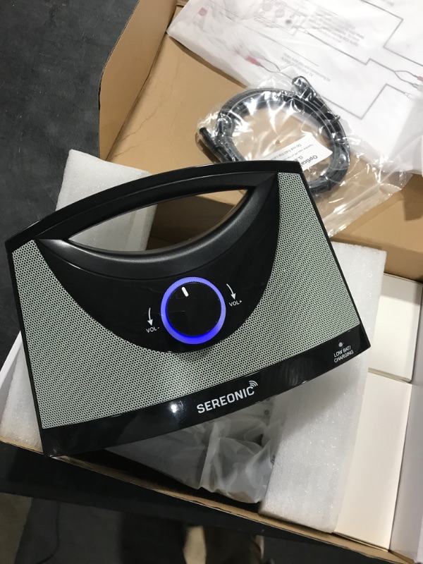 Photo 2 of SEREONIC Portable Wireless TV Speakers for Smart TV - Ideal for TV Watching Without The Blaring Volume - Wireless Speakers for TV Designed for Hard of Hearing, Elderly, and Seniors - 100ft Range