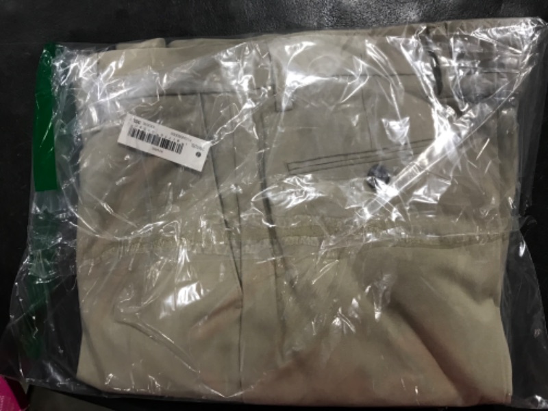 Photo 1 of Amazon Essentials Men's Classic-Fit Wrinkle-Resistant Flat-Front Chino Pant (Available in Big & Tall) 28W x 28L Khaki Brown