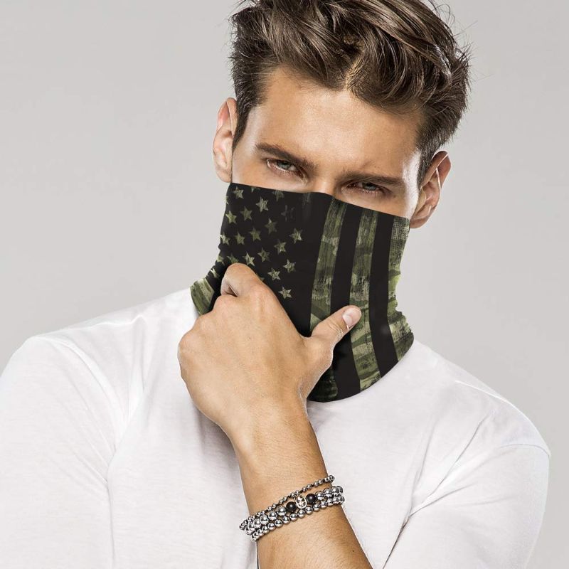 Photo 1 of Controller Gear Neck Gaiter Face Mask Scarf- Camo Flag Made in the USA Sun & Dust Protection, Sport Bandanas for Fishing, Motorcycling, Running - Not Machine Specific
