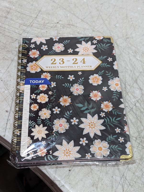 Photo 1 of Ymumuda 2023-2024 Planner, 12-Month Weekly Monthly Planner from JUL.2023 to JUN.2024, 8.4" X 6", Spiral Planner Notebook with Stickers, Elastic Closure, Inner Pocket, Coated Tabs, Floral 11