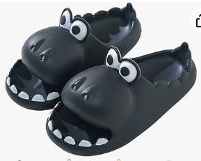 Photo 1 of Cute Dinosaur Slides Slippers for Women Men Adults Cartoon Soft Comfy Non-Slip Kids Cloud Slippers Toddler Boys Girls Open Toe Thick Sole Sandals Unisex Summer Beach Shower Home House Platform Shoes 