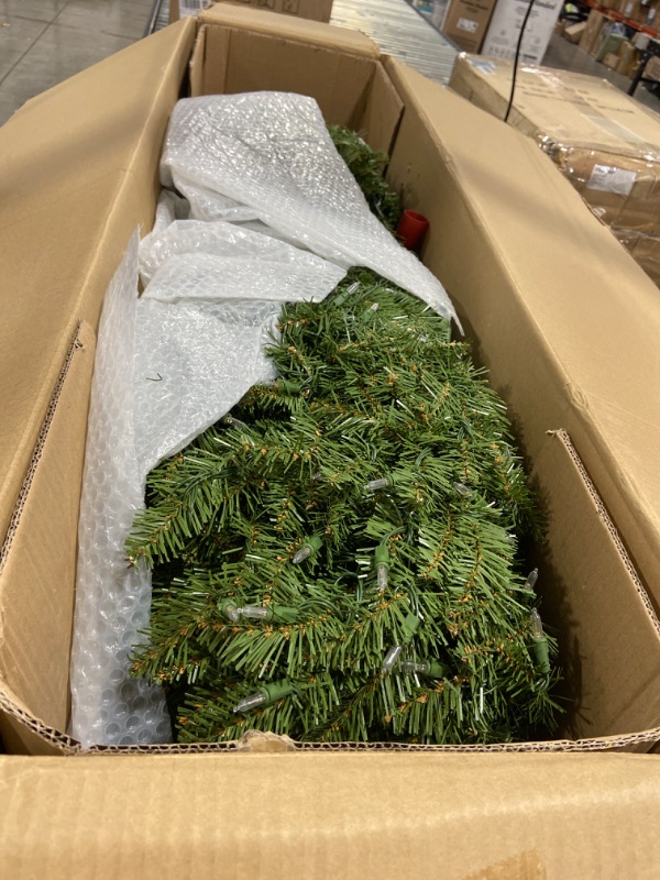Photo 2 of 7.5ft National Tree Company Dunhill Fir Hinged Full LED Artificial Tree with 700 Low Voltage Dual Led Lights with 9 Function Footswitch