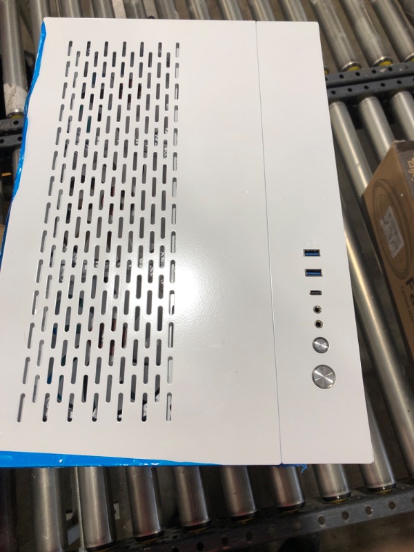 Photo 1 of NZXT H9 Flow Dual-Chamber ATX Mid-Tower PC Gaming Case – High-Airflow Perforated Top Panel – Tempered Glass Front & Side Panels – 360mm Radiator Support – Cable Management – White