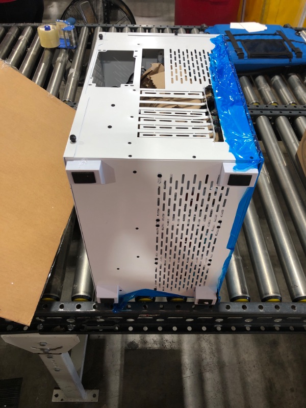 Photo 1 of NZXT H9 Flow Dual-Chamber ATX Mid-Tower PC Gaming Case – High-Airflow Perforated Top Panel – Tempered Glass Front & Side Panels – 360mm Radiator Support – Cable Management – White