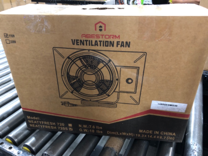 Photo 5 of Abestorm 720CFM Crawlspace Ventilation Fans IP-55 Grade Basements Vent Fan 10 inches Ventilator Fan with Freeze Protection Thermostat & Dehumidistat for Crawl Space Basement Attic Garage, Exhaust