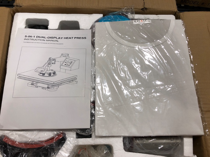 Photo 1 of Pro 8 in 1 Heat Press Machine 15x15 Combo Teflon-Coated, Upgrade Slide Out Drawer Tshirt Press, Premium Aluminum Hat Press, Multifunction Swing Away Heat Transfer Press for T Shirts/Cap/Mug/Plate 360 Swing Away and Pull out 8in1-15 x 15 8 15x15 Heat Press