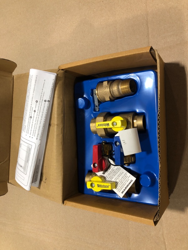 Photo 1 of 3/4 in. EXP Ultra-Compact Tankless Water Heater Service Valve Kit