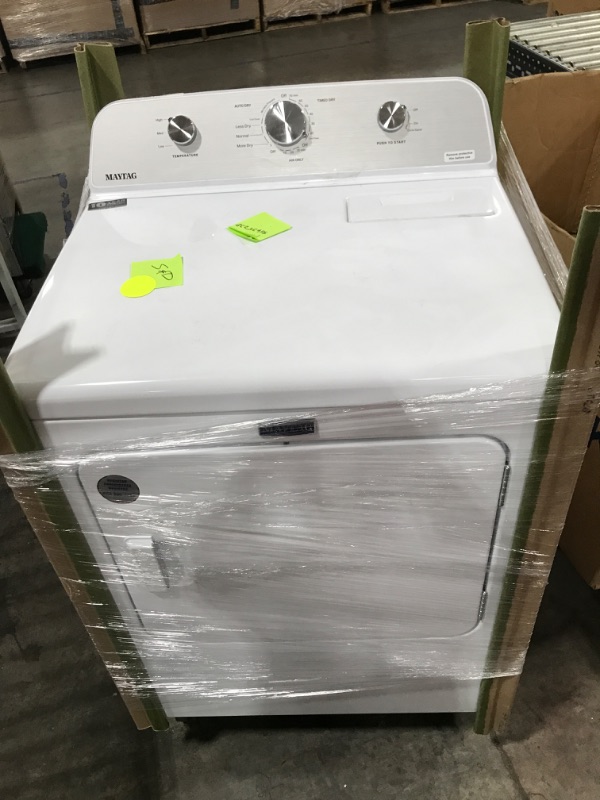 Photo 2 of Maytag 7-cu ft Electric Dryer (White)
