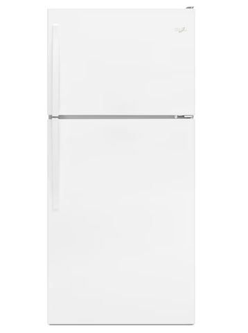 Photo 1 of Whirlpool 18.2-cu ft Top-Freezer Refrigerator with Ice Maker (White)
