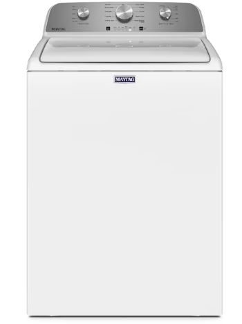 Photo 1 of Maytag 4.5-cu ft High Efficiency Agitator Top-Load Washer (White)
