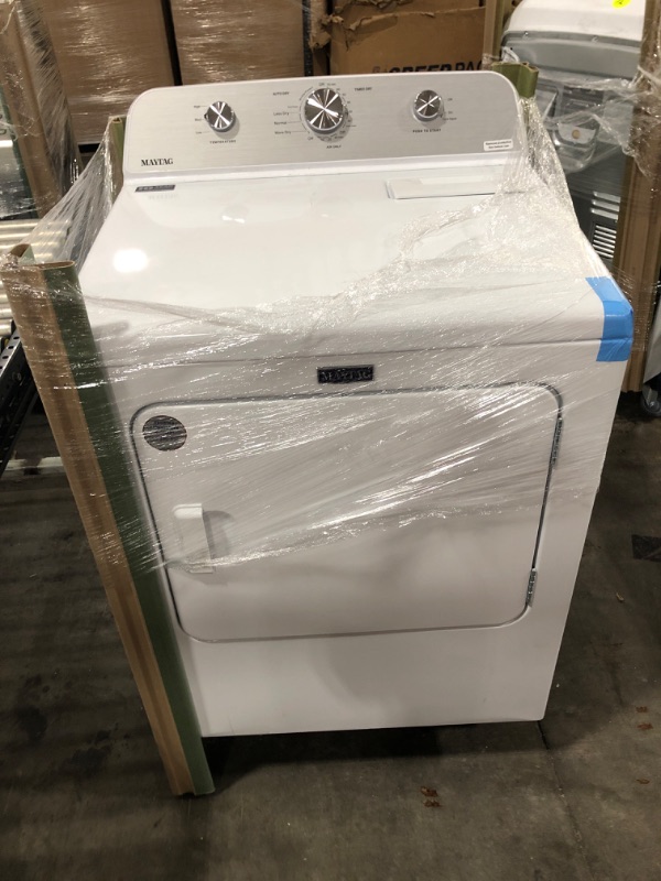 Photo 2 of Maytag 7-cu ft Electric Dryer (White)
