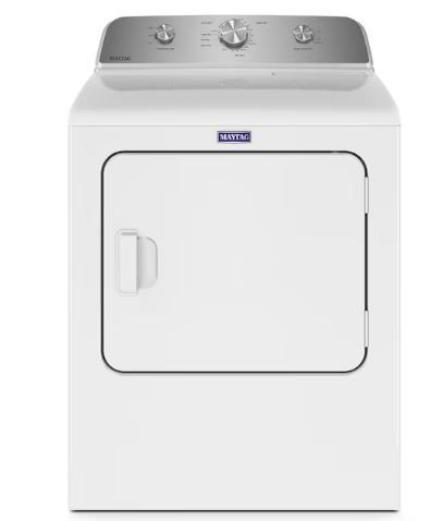 Photo 1 of Maytag 7-cu ft Electric Dryer (White)
