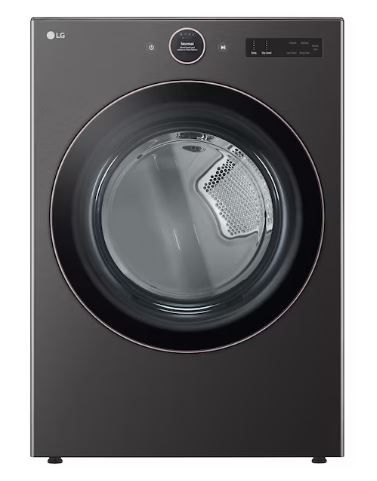 Photo 1 of LG 7.4-cu ft Stackable Steam Cycle Smart Electric Dryer (Black)
