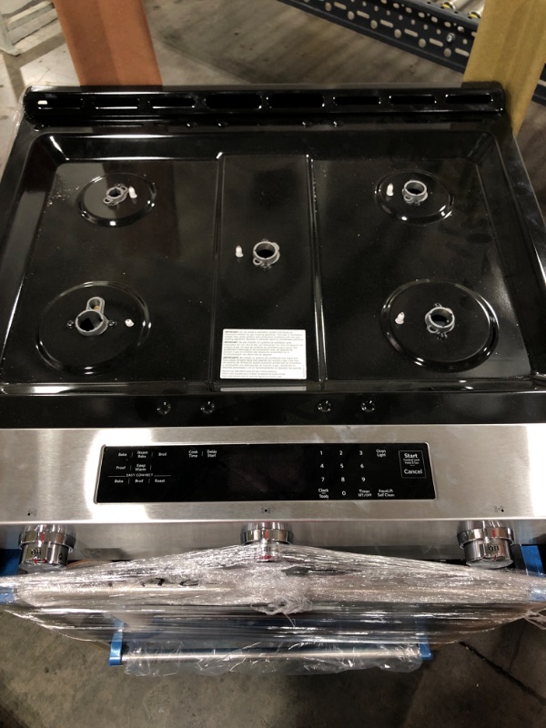 Photo 3 of KitchenAid 30-in 5 Burners 5.8-cu ft Self-cleaning Convection Oven Slide-in Natural Gas Range (Stainless Steel)
